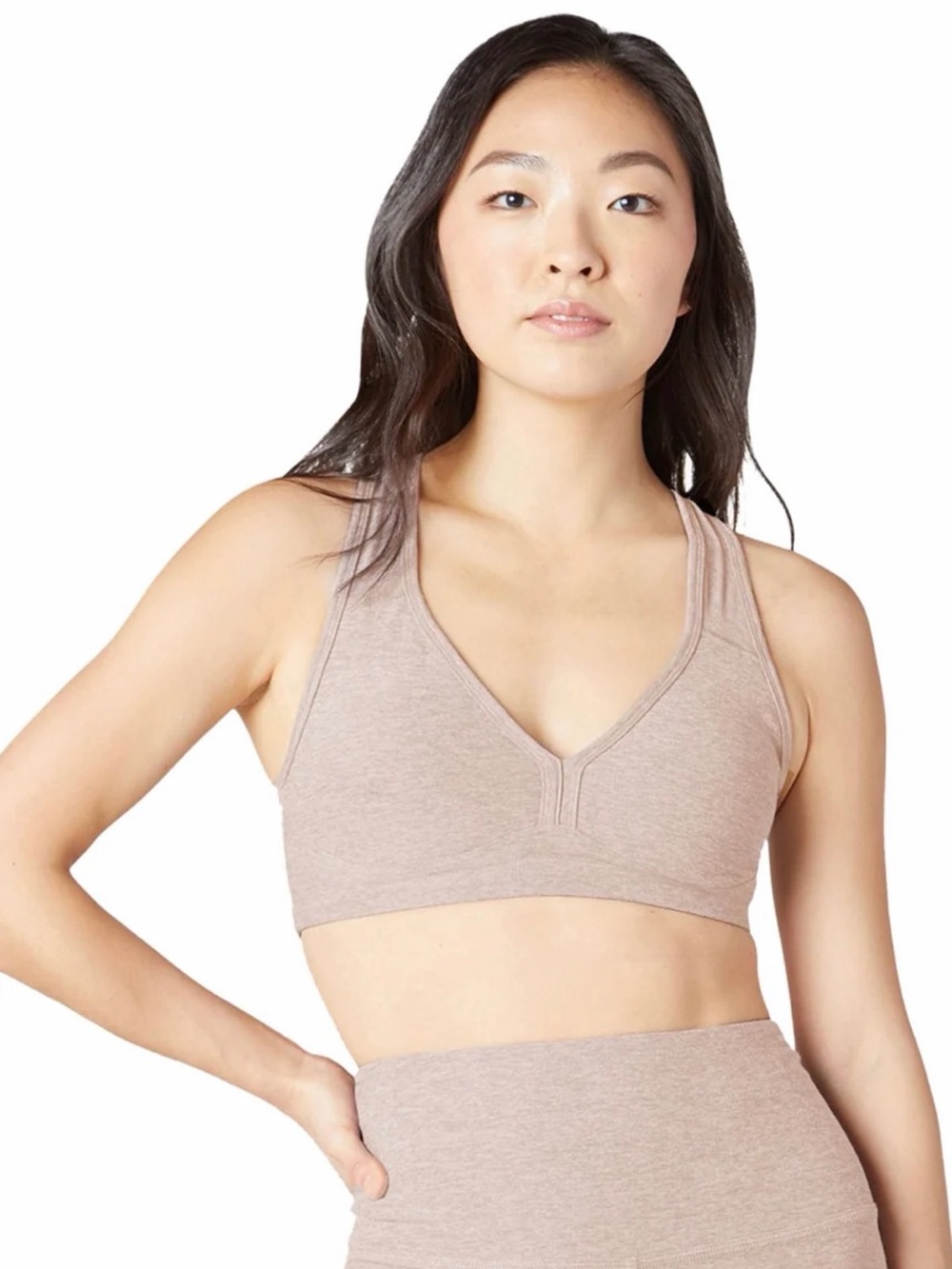 Beyond Yoga Spacedye™ Lift Your Spirits Bra in Chai